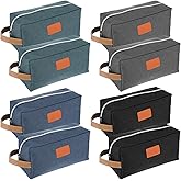 hidyuuoo 8 Pieces Groomsmen Gift Bags Toiletry Bag for Men Hanging Travel Toiletry Bag Water Resistant Shaving Bag Portable Storage Bags Christmas Gifts(Gray, Black, Blue, Green)