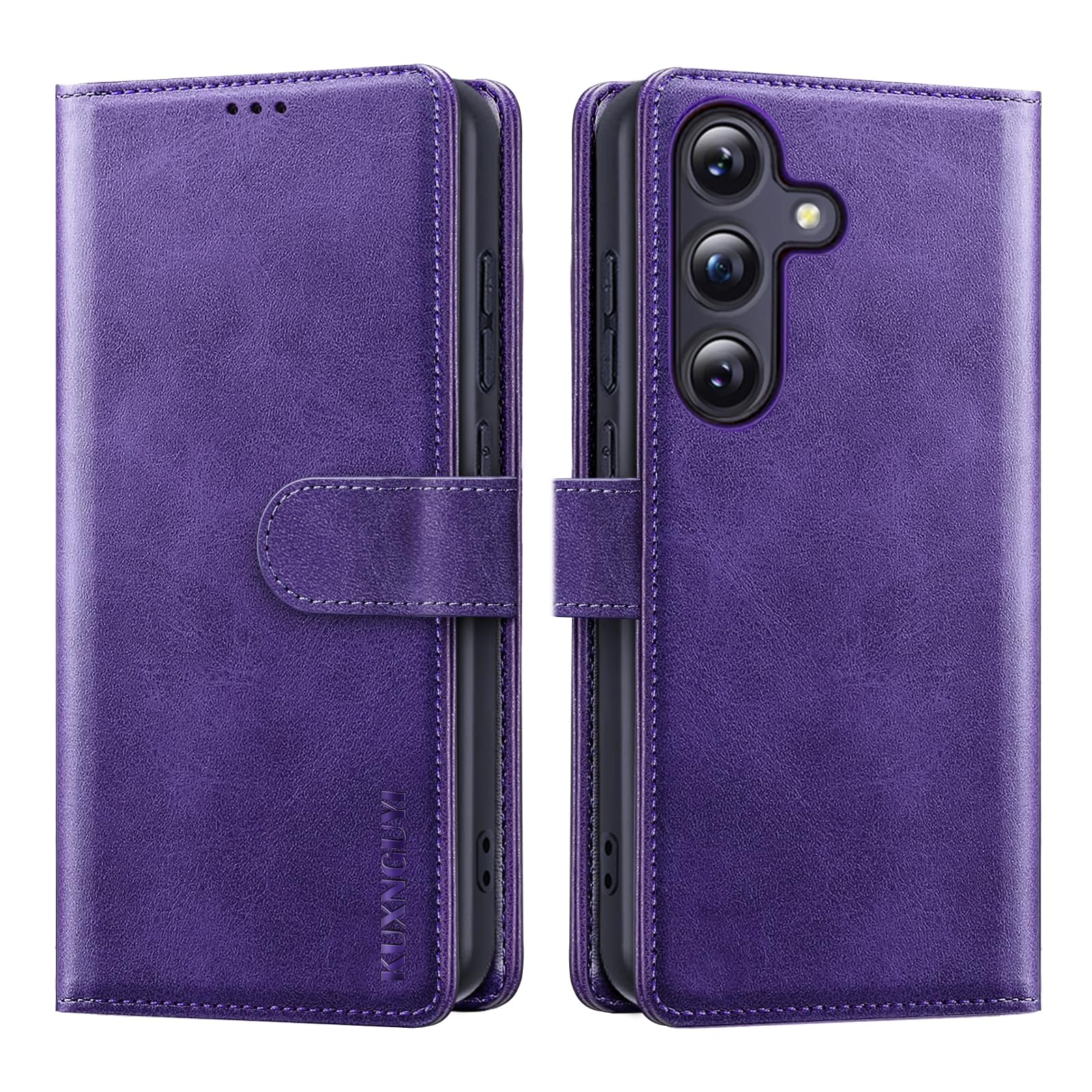 Photo 1 of Wallet Case for Samsung Galaxy S25 Plus/S25+/S24 Plus/S24+ with Credit Card Holder,Magnetic Flip Stand Book PU Leather S25Plus 5G Protective Cover Women Men for Samsung S25 Plus Phone case, Purple