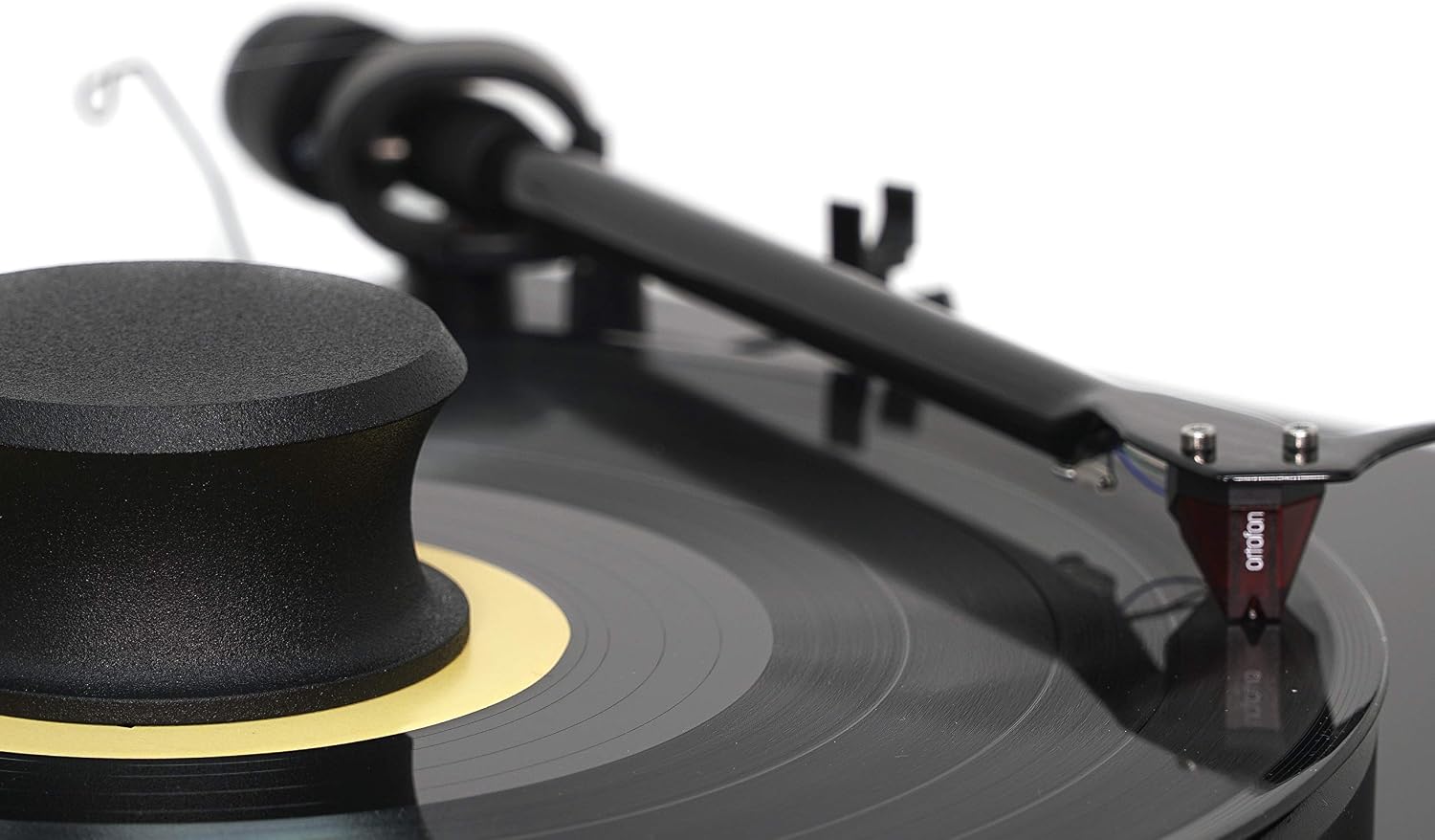 Hudson Hi-Fi BigBen Record Weight Stabilizer with Protective Leather Pad, Vinyl Turntable Weight - Image 3