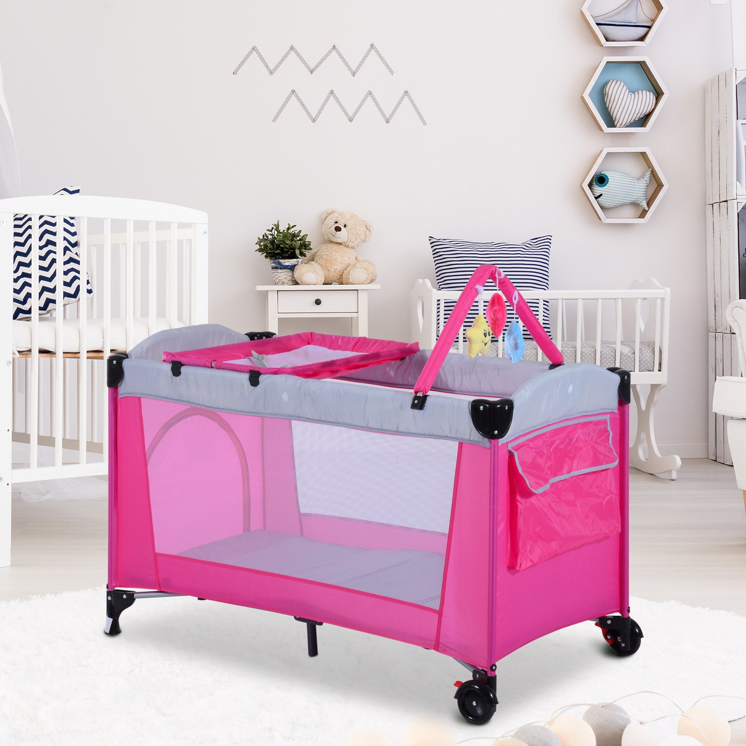 Portable Baby Child Kid Travel Cot Playpen Play Pen Bed