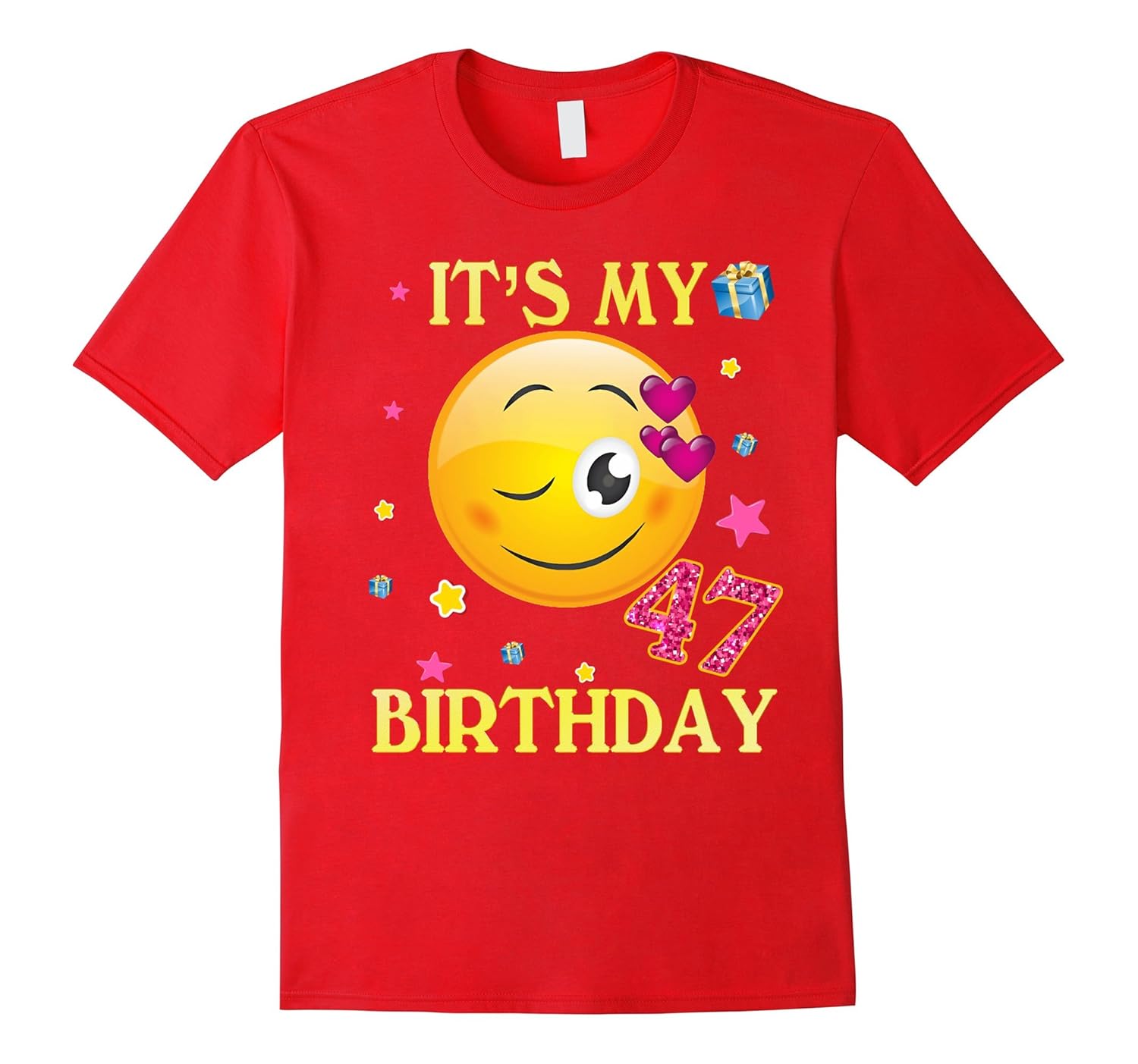 It's My 47th Birthday Shirt 47 Years Old 47th Gift For Women-Rose