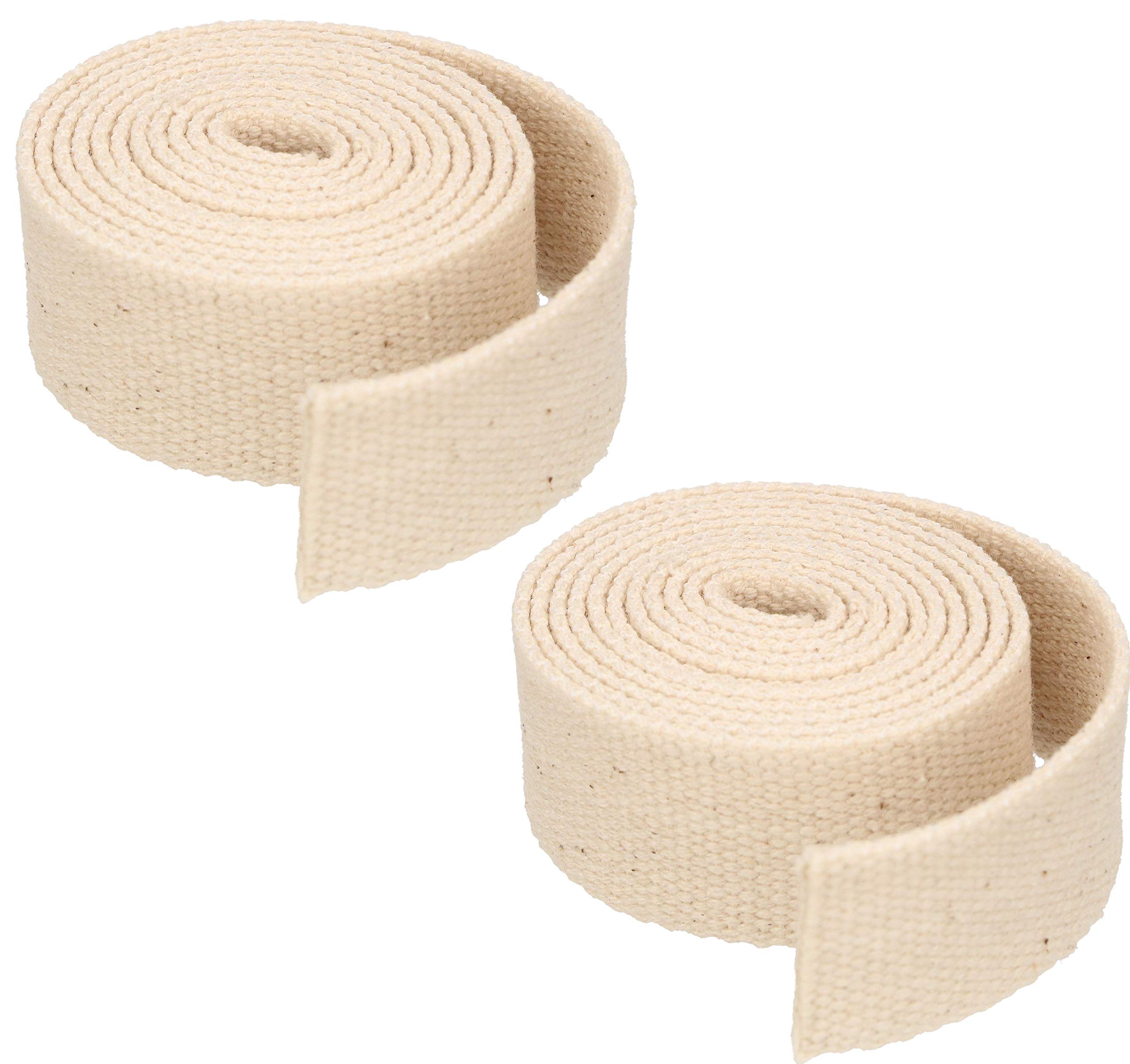 KOTARBAU® Set of 2 Oil Lamp Wick Flat 25 mm 1 m Cotton for Lamps Garden Torches Storm Lanterns