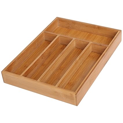 Bamboo Cutlery Tray Hxwxd Ca 5 X 38 X 30 Cm Drawer Organiser