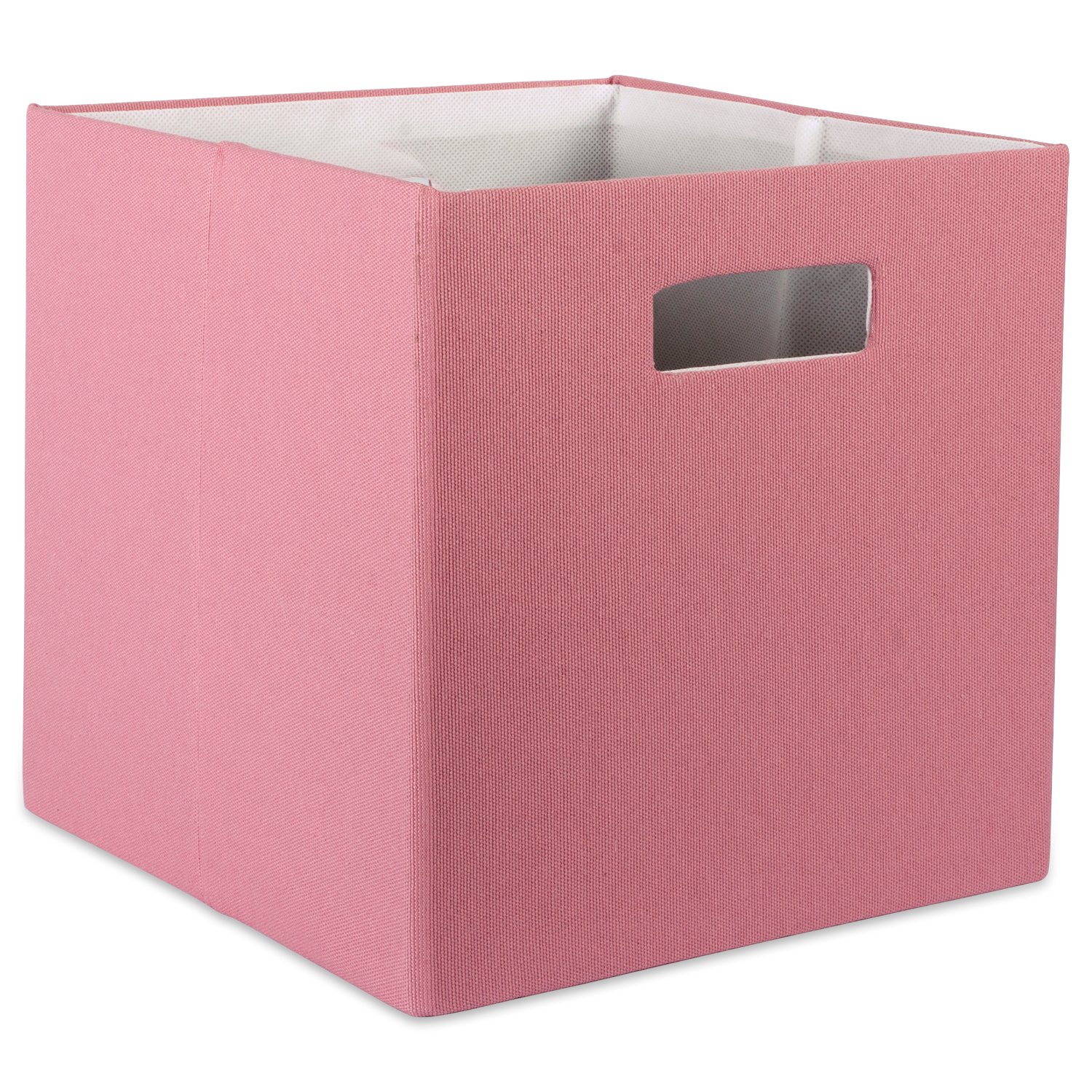 DII Poly-Cube Storage Collection Hard Sided, Collapsible Solid, Small, Rose