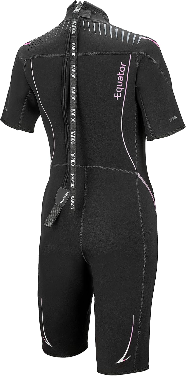 Rapido Equator Boutique Collection Womens Wetsuit Superior Flex Stretch Neoprene Wetsuit for Women | Premium 2 mm Shorty Wetsuit Womens | Traje De Neopreno para Mujer: Sports & Outdoors