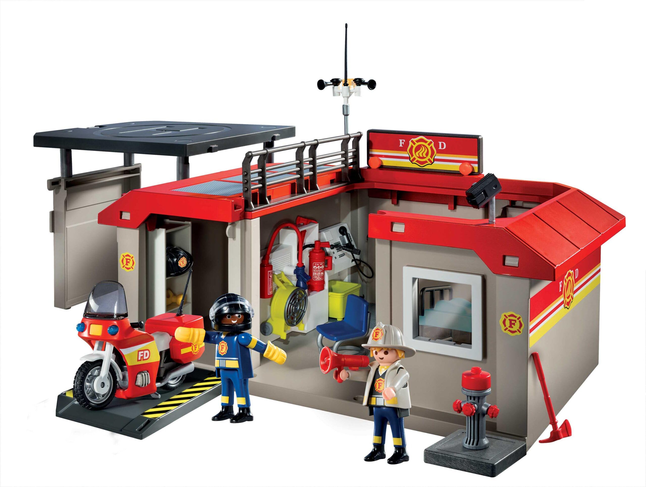 Playmobil - Take Along Fire Station Playset (5663)