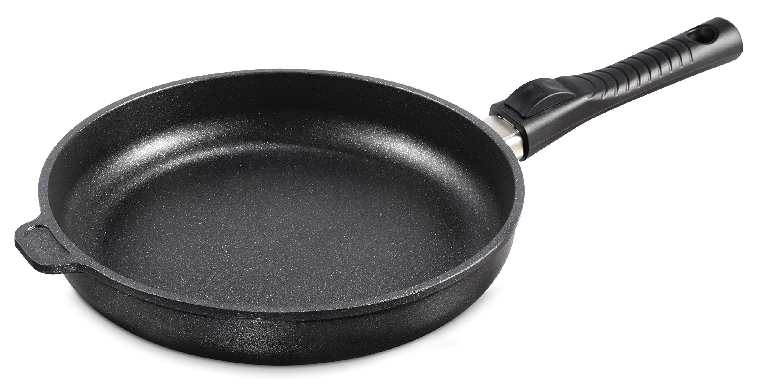 Ozeri Professional Series Hand Cast Ceramic Fry Pan with Removable Handle, 100% Made in Germany and Free of GenX, PFBS, Bisphenols, APEO, PFOS, PFOA, NMP and NEP