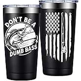 Grifarny Fishing Gifts for Men - Fathers Day Gift for Fisherman - Fishing Gifts for Dad, Boys, Grandpa - Fish Tumbler Cup 20 Oz