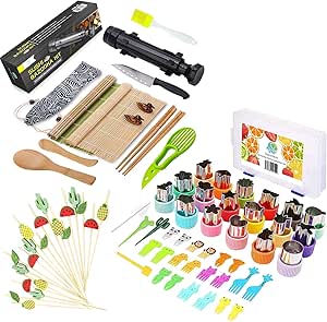 FUNGYAND Sushi Making Kit &amp; Mini Cookie Cutters Set