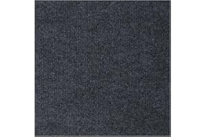 YSKZYZ Carpet Tile 12” X 12” Self Adhesive Carpet Floor Tiles Anti-Slip Reusable Carpet Squares Peel and Stick Carpet Floor Tile Easy Install DIY for Bedroom Living Room(30 Pcs) Dark Gray