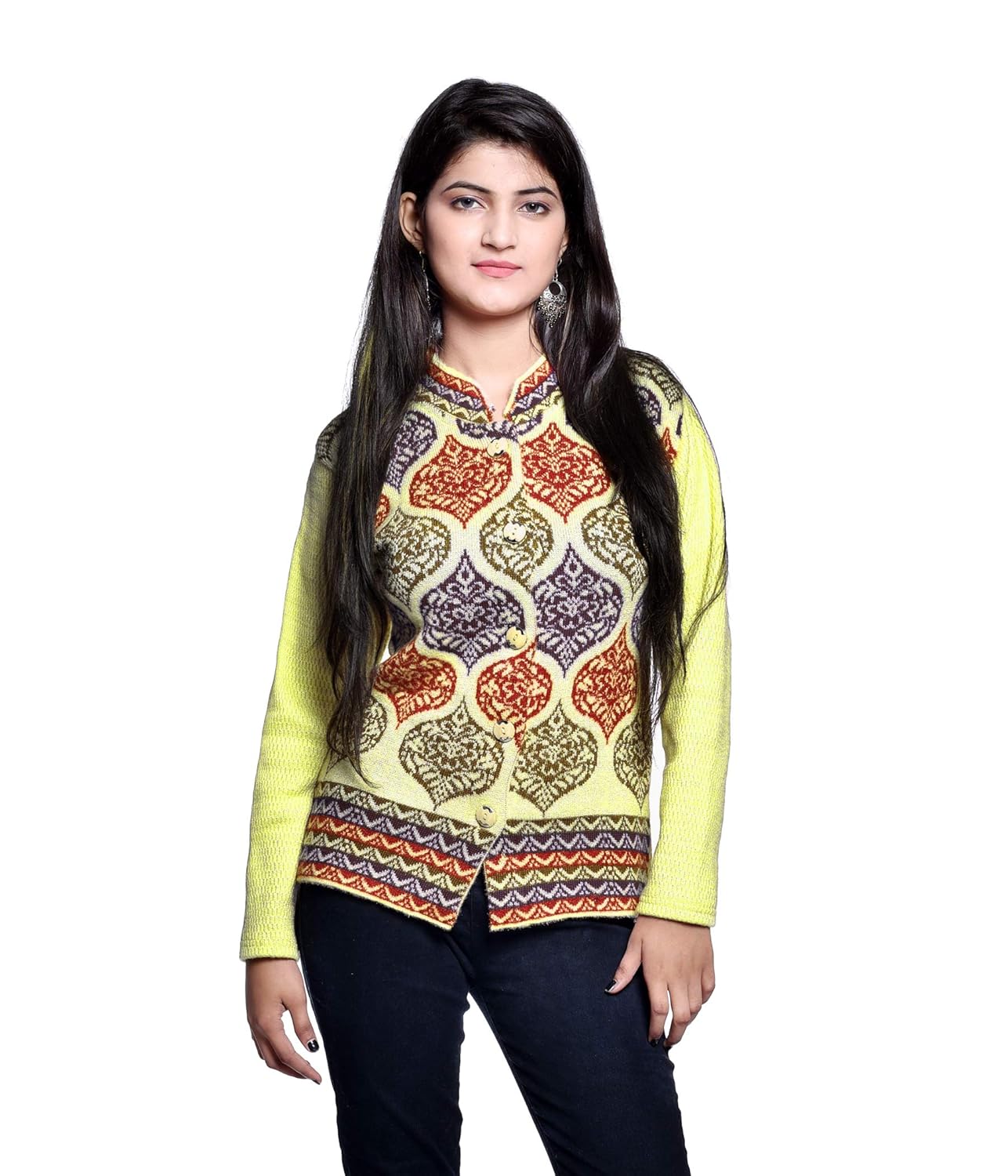 pilot full sleeve women's woolen cardigan