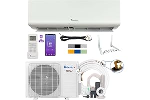 Klimaire Do-It-Yourself 36,000 BTU 19 SEER2 Mini Split Heat Pump Air Conditioner w/ 25-ft Pre-Charged Quick-Connect Installation Kit - 230V