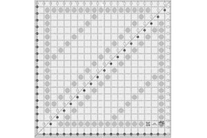 Creative Grids Quilt Ruler 20-1/2in x 20-1/2in Square – CGR20 – Made in USA, Non-Slip Grip Acrylic Quilting, Sewing, Crafting, Patchwork Ruler for Measuring & Cutting Fabric