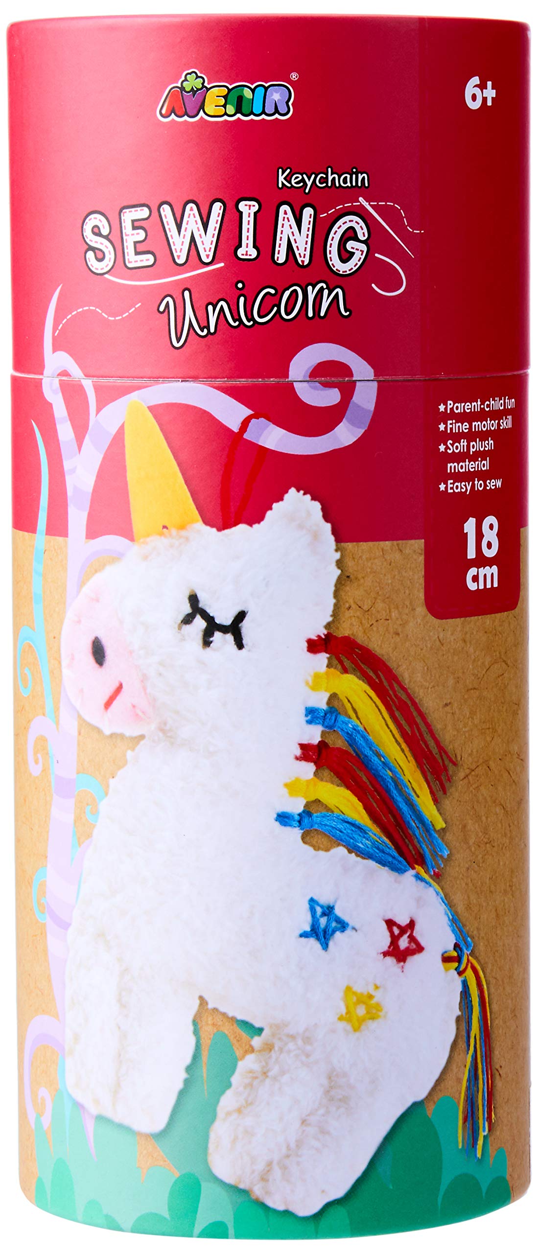 Avenir Sewing Keychain Llama, Multi Colour. DIY Creative Activity kit 6+