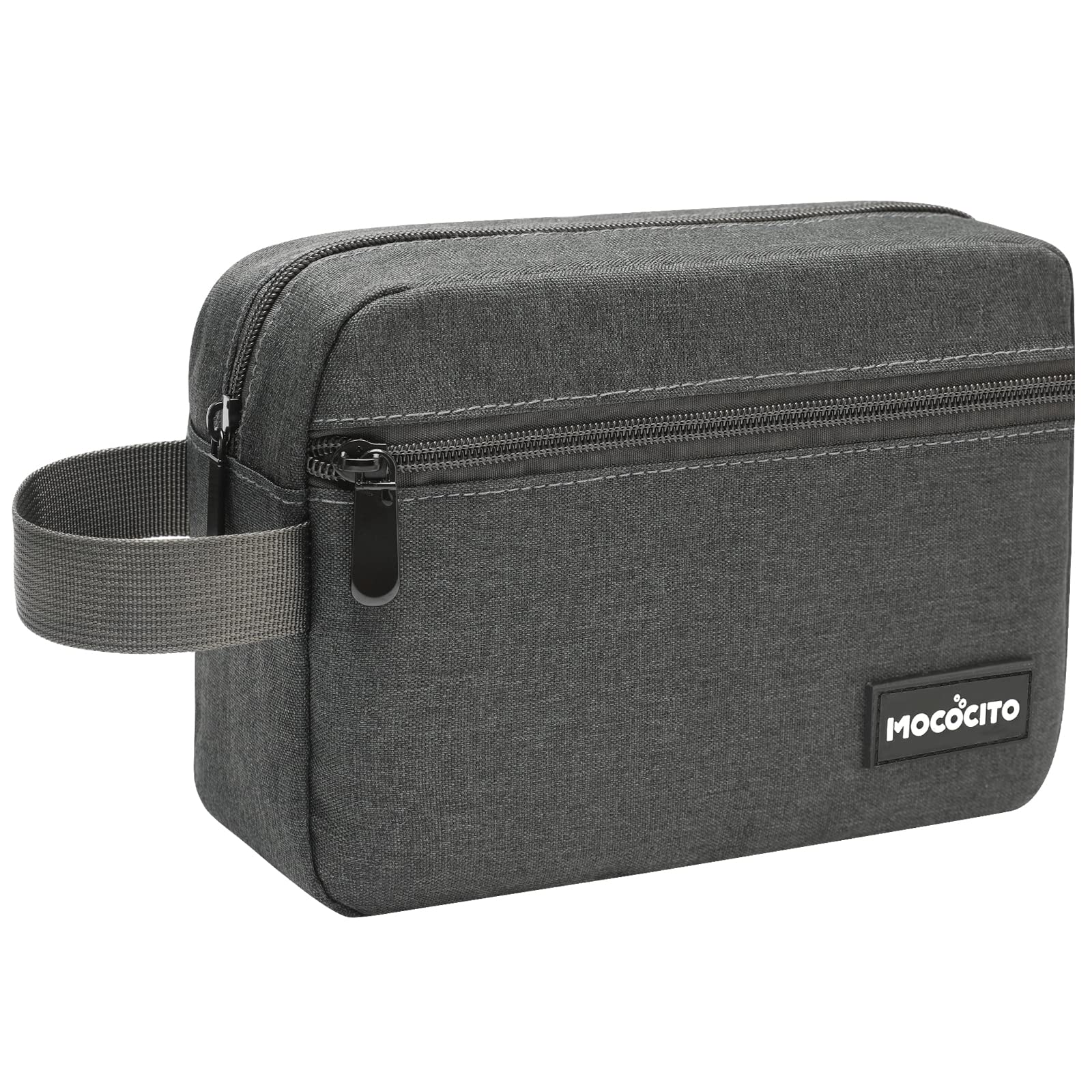 Unisex Small Travel Toiletry Bag - Hanging Toiletries Cosmetic Organizer Bag - Gray