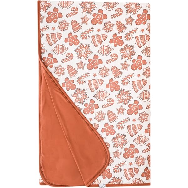 Copper Pearl Large Knit Baby Blanket - 3-Layer Stretchy Swaddle & Playmat (46"x46") - View #10