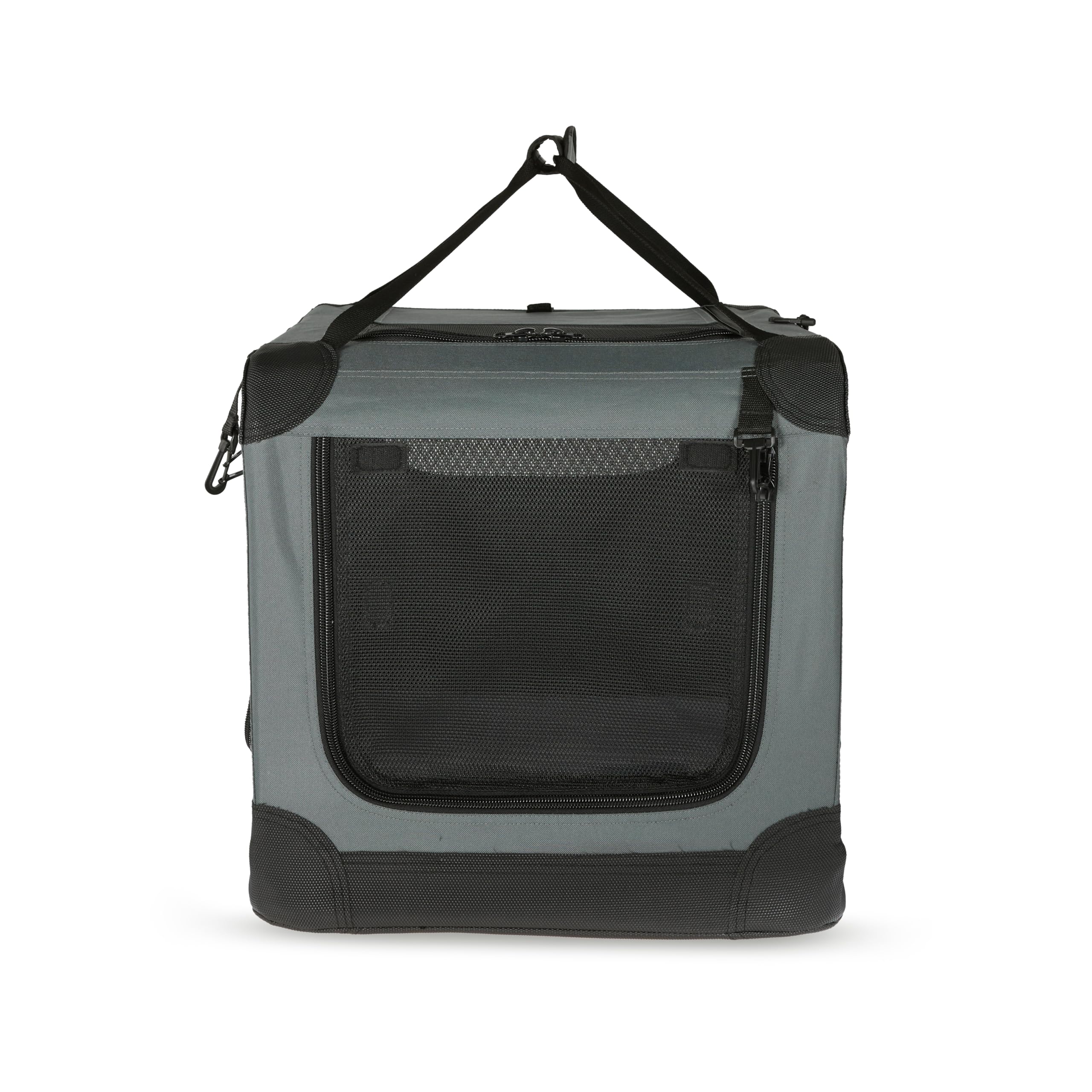 Amazon Basics 4-Türiger Faltbarer Reisezwinger für Katzen, Hund und andere kleine Tiere, Grau, S 66 cm x 46 cm x 46 cm 5