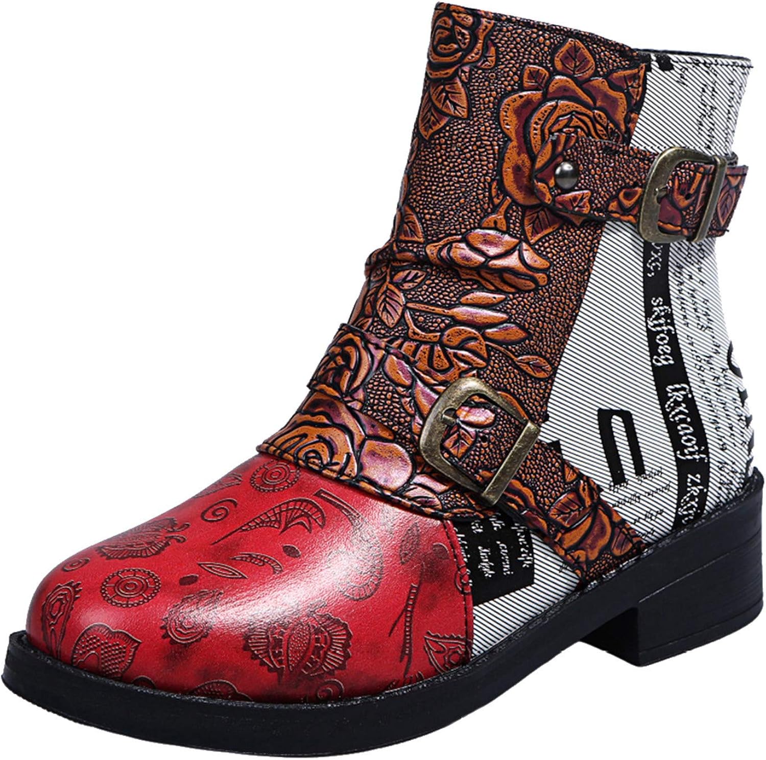 Western Stiefeletten Damen Aus Leder - Bequeme Cowboystiefel Mit Rutschfester Sohle