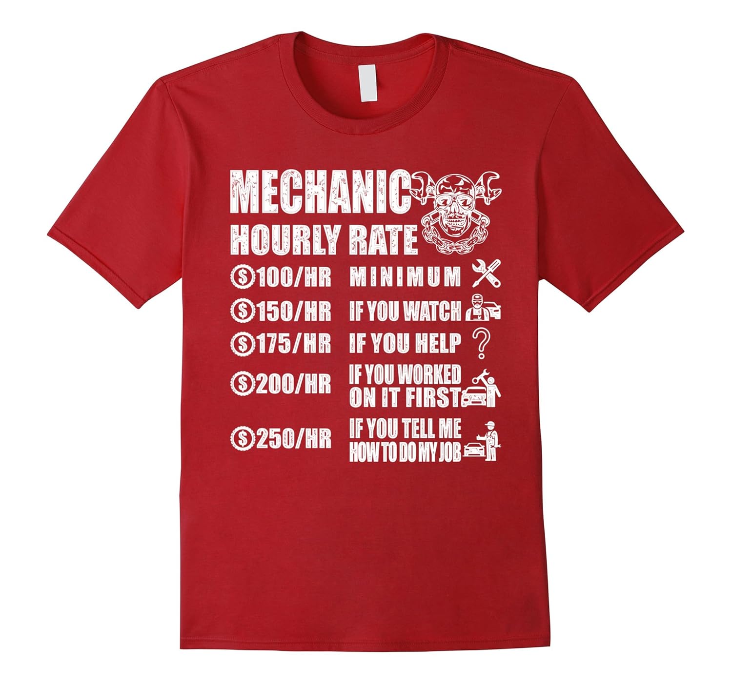 Mechanic Shirt Mechanic Hourly Rate, Mechanic TShirt4LVS 4loveshirt