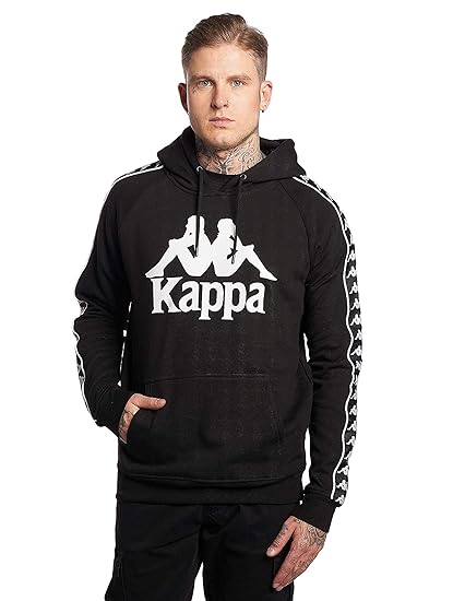 Kappa Herren Authentischer Hurtado Slim Pullover Hoodie, Weiß