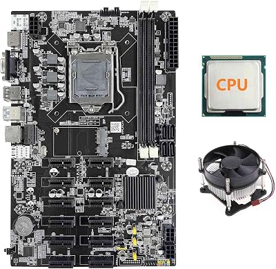 Lodokdre B75PE 12 PCIE Mining Board LGA1155 DDR3 MSATA CPU Fan