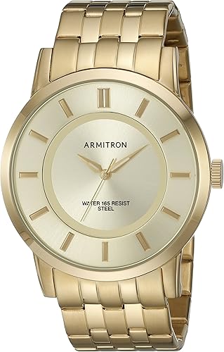 armitron gold tone men's watch
