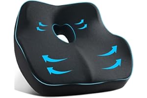 Seat Cushion for Desk Chair Cushion for Hip Tailbone Support Memory Foam Seat Cushion for Car, Driver, Office Desk Chair Cush