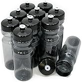 Rolling Sands 24 Ounce BPA-Free Plastic Water Bottles, Set of 10, Made in USA