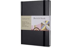 tumuarta Marker Paper Pad Sketch Book, 8.27x5.83”, 64 Sheets/128 Pages, 120 LB, 200 GSM, Hardbound Drawing Pad are Good for Alcohol Markers, Acrylic, Ink, Oil Pastel, Pencil