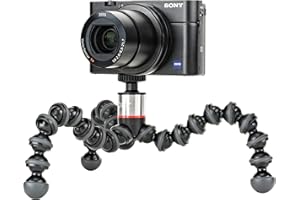 JOBY GorillaPod 500: A Compact, Flexible Tripod for Sub-Compact Cameras, Point & Shoot, 360 Cameras and Other Devices up to 500 grams