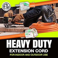 3ft Outdoor/Indoor Extension Cord 10/3 Gauge Ultra