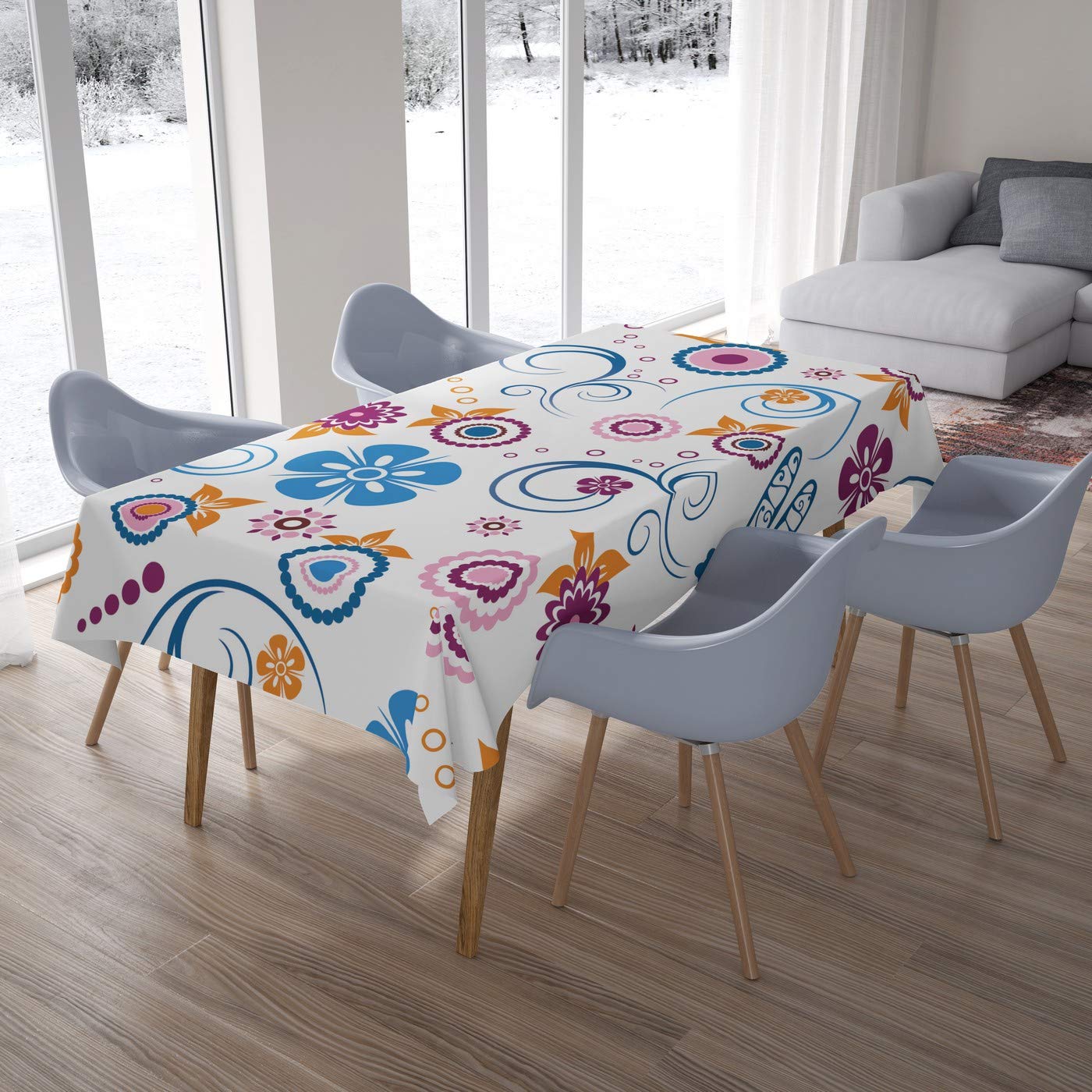 Bonamaison Kitchen Decoration, Tablecloth, 140cm x 200cm - Designed and Manufactured in Turkey