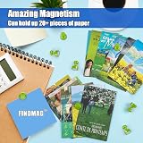FINDMAG 8 Pack Strong Fridge Magnets with Hooks Green Small Whiteboard Magnets view 3