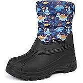 CIOR Kids Snow Boots Girls Boys Outdoor Boots Waterproof for Toddler Warm Boots with Fur Lined (Toddler/Little Kids)