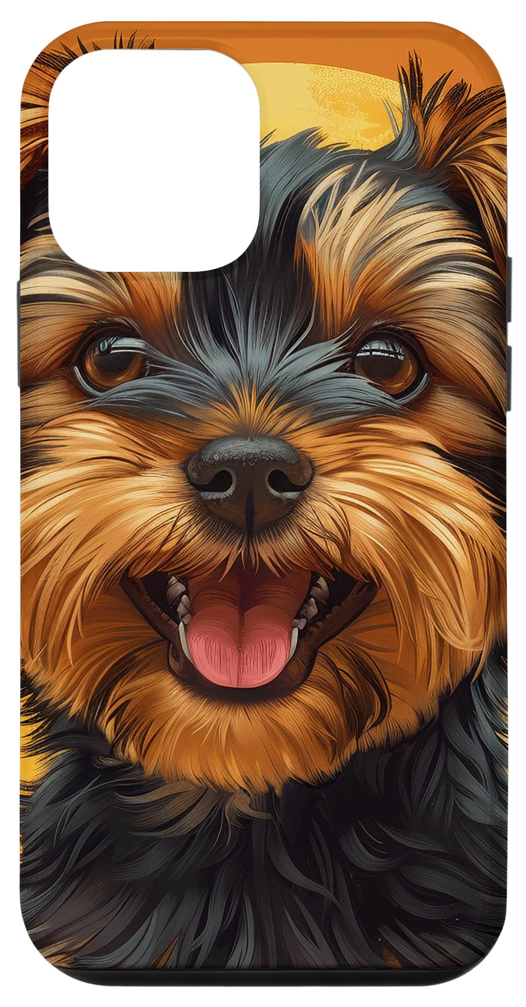 iPhone 12 mini Yorkshire Terrier Puppy Laughing Graphic Case