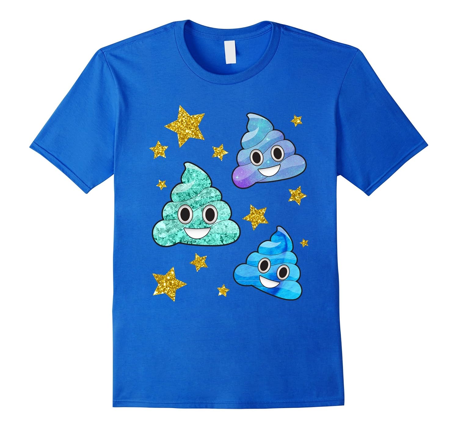 Cute Emoji Poop Galaxy Gold Girl Boy 