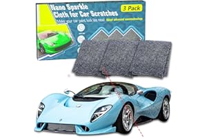 MANN-FILTER 3 Pack Nano Sparkle Cloth for Car Remover, 2024 Upgrade Nano Sparkle Cloth for Car Scratches, Nano Scratch Repair Cloth Buff Out Light Scratches and Water Spots On Car, Gray