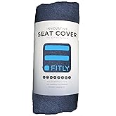 FITLY 3-in-1 Multipurpose Towel - Bath Towels and Waterproof Car Seat Protector, Absorbent Gym Towel Cover After Workout for Yoga, Swimming, Camping, Beach - Microfiber Cover & Car Accessories - Blue