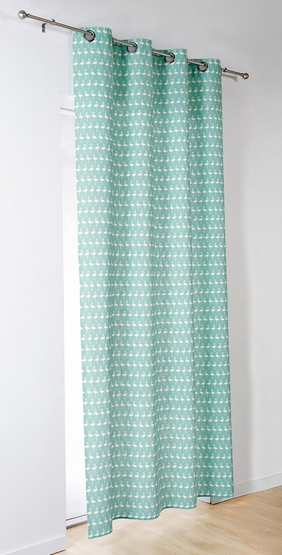 Linder 471/43/49887/377FR Curtain with Eyelets Polyester 140 x 240 cm Blue