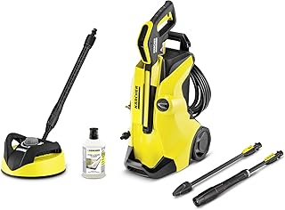 Kärcher Hochdruckreiniger K 4 Full Control Home (Druck: 20-130 bar, Fördermenge: 420 l/h, Flächenreiniger T 350, Reinigungsmittel, 2x Strahlrohr, Power Pistole)
