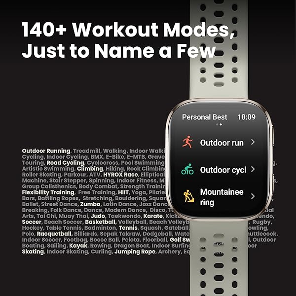 AMAZFIT BIP 6 SMART WATCH 46MM, 14 DAY BATTERY, 1.97″ AMOLED DISPLAY, GPS & FREE MAPS, AI, BLUETOOTH CALL & TEXT, HEALTH, FITNESS & SLEEP TRACKER, 140+ WORKOUT MODES, 5 ATM WATER-RESISTANCE, BLUSH