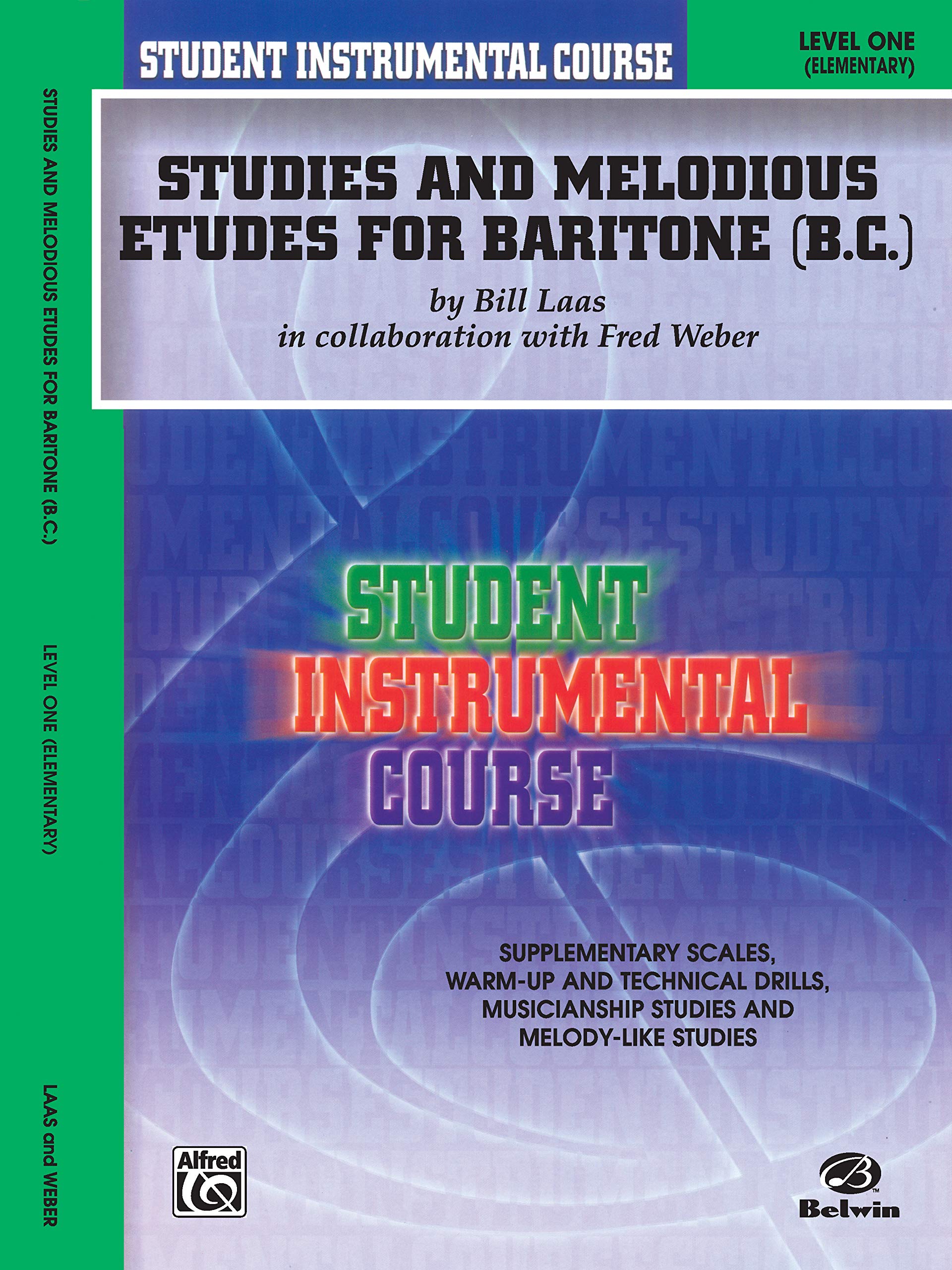 Student Instrumental Course Studies And Melodious Etudes For Baritone (B.C.) (9780757907357)