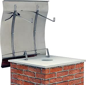 Chimenea cubierta protectora plegable, campana de chimenea, de acero