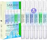 SAVILAND Cuticle Oil Pen 6Pcs Vitamin E Nail Care Set with Plant Extracts