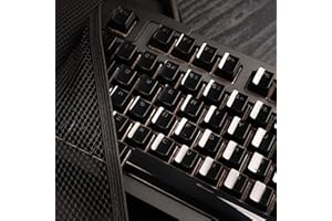 mintcaps Keycaps, Crystal Jelly Black Keycaps, Shine Through Translucent Custom Keyboard Keycap Set 134Keys, OEM Profile Keyb