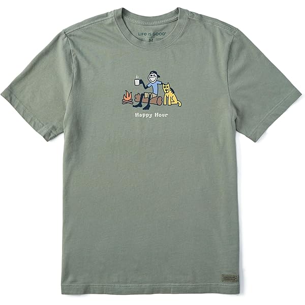 Amazon.com: Life is Good Men's Crusher Tee, Short Sleeve Cotton