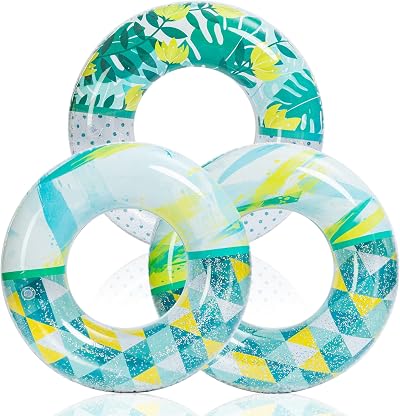 JOYIN Pool Inflatable 82.5cm 3 Pack Glitter Pattern Tubes