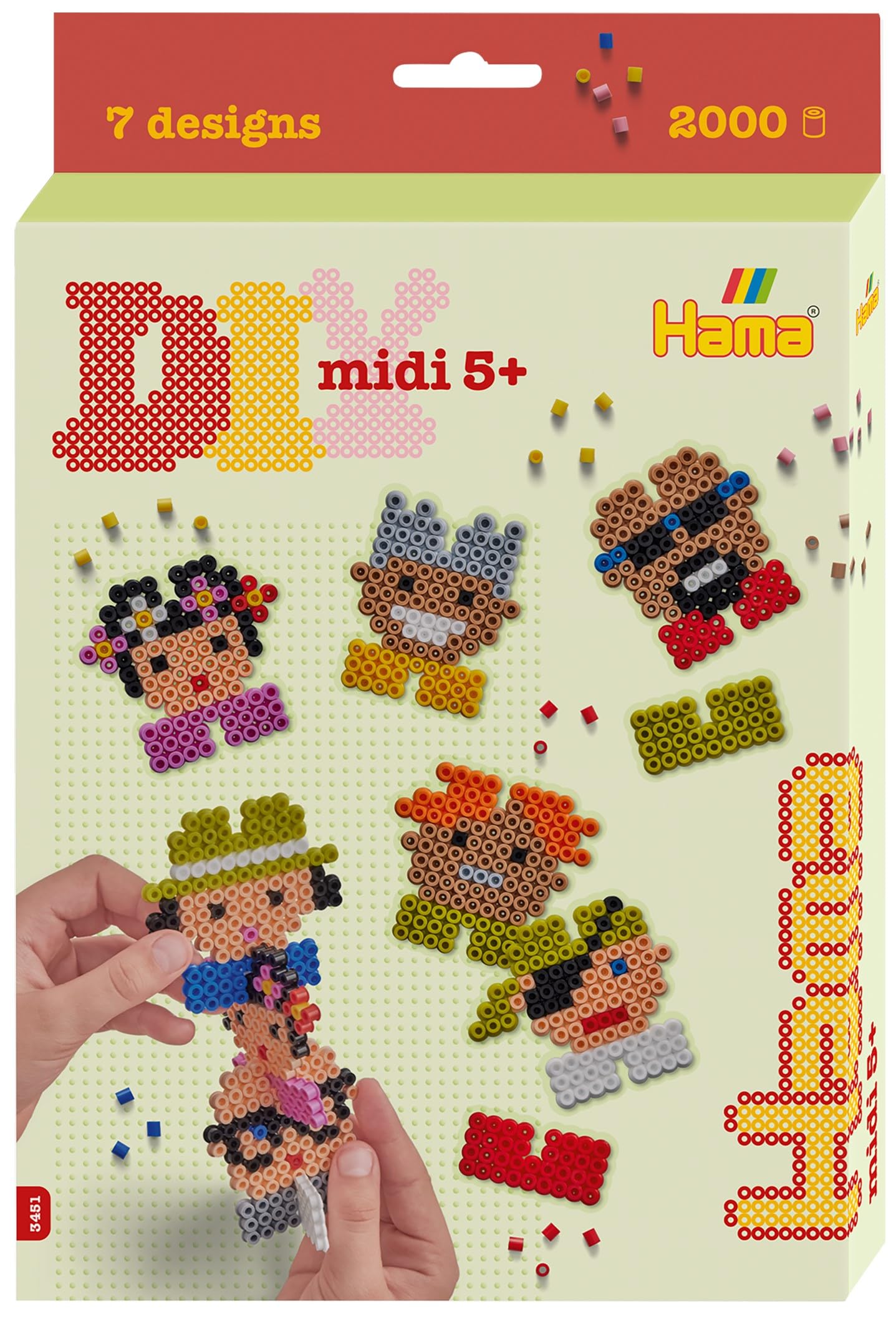 Hama Beads DIY - Pixel 8 Hanging Box | Fuse Beads Mosaic Decoration Arts & Craft for Creative Children Ages 5+, Official Beads Set