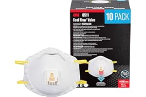 3m Pro Paint Sanding Vented Respirators, 8511, 10 Masks (n95)
