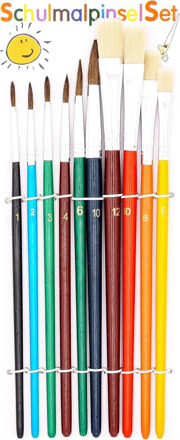 TSI Brush, Coloured, Haarpinsel 1,2,3,4,6,1-Borstenpinsel 6,8,10,12, Haarpinsel 1,2,3,4,6,10 - Borstenpinsel 6,8,10,12 - Image 3